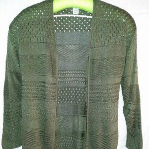 Olive Green Long Sweater by Time and Tru XXL (20)